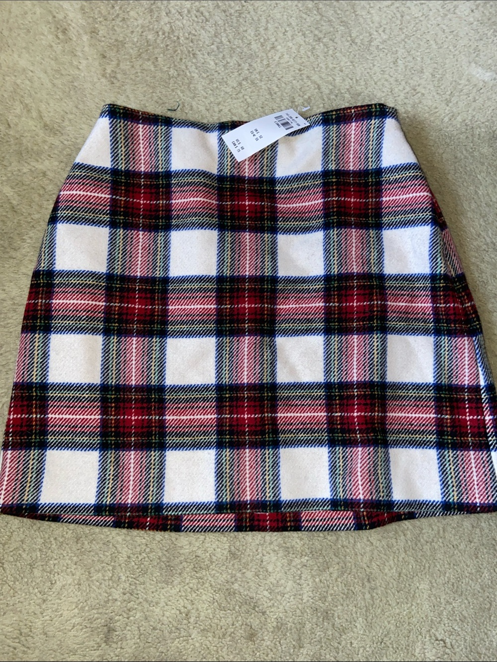 Plaid A-Line Mini Skirt - NWT